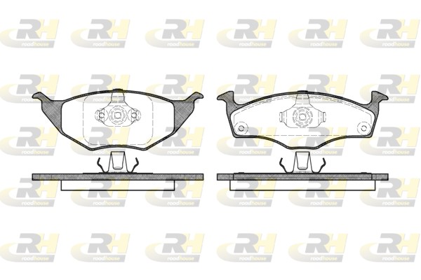 Sada brzdových platničiek kotúčovej brzdy ROADHOUSE